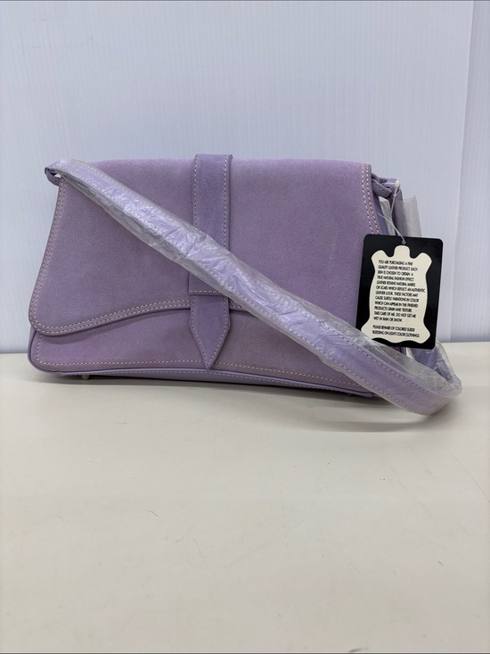 Suzanne Somers Handbags - NWT Suzanne Somers Lavender Suede Crossbody Bag